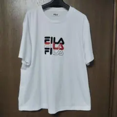 FILA メンズ Tシャツ ホワイト ロゴプリント　3Lのサムネイル