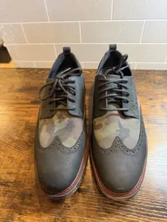 COLE HAAN ブラック・迷彩 ドレスシューズ