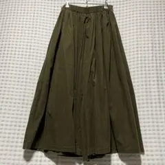 mizuiroind コーデュロイ タックワイドパンツ