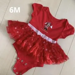 【美品】ミニーマウス ロンパース フリル付き