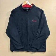 古着　CHAPS ブラック フリースジャケット　ラルフローレン　アメカジ