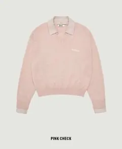 新品未使用GROVE EVIE CHECK COLLAR KNIT ニット