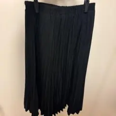 ブラック プリーツスカート サイズF