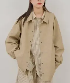 kastane WHIMSIC ヴィーガンレザーコーチジャケット　1サイズのサムネイル