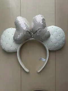 ミニー　カチューシャ　キルティング（白）