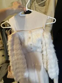 【m**a様】MERCURYDUO ジャガードカーデドッキングニットワンピース