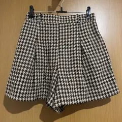 イング　ショートパンツ　千鳥柄