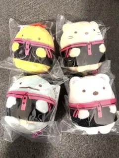 【新品未開封】すみっコぐらし HMVコラボ ぶらさがりぬいぐるみ 4点セット