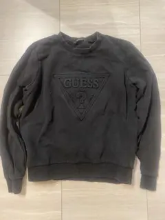 GUESS ブラック スウェット トレーナー