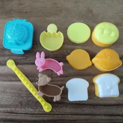 おむすび型　アンパンマン　お弁当キャラ型抜きセット 3個　ゆでたまご型　シリコン