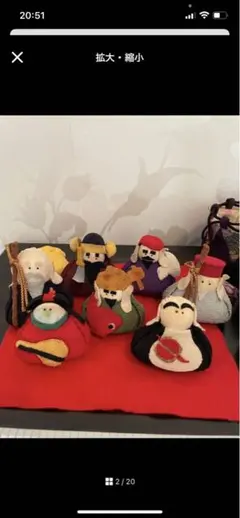 【みさちゃん様専用】布製人形セット　開運縁起の七福神 ちりめん細工