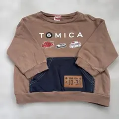 トミカ 長袖トレーナー 働く車 ポケット付き