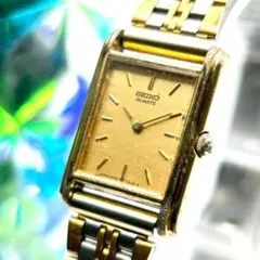 稼働品　SEIKO セイコー　メンズ　腕時計　スクエア　クォーツ　ヴィンテージ