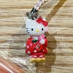 ご当地キティ　根付け　ストラップ　京都　舞妓