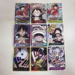 ワンピースカード　ルフィ　セット