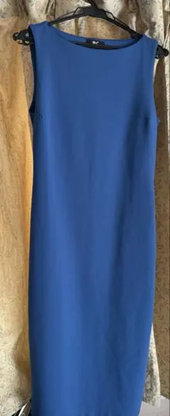 ユニクロ C クレープジャージーワンピース M 青
