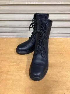 美品 ECCO ヌーヴェル レザー レースアップブーツ 23.5cm 黒のサムネイル