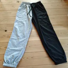 SHEIN 左右非対称 ロングパンツ S