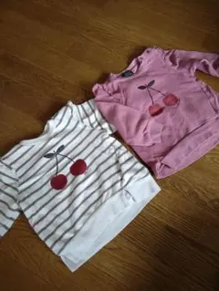 プティマイン さくらんぼトレーナー2着