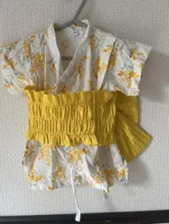 花柄甚平 60cm リボン付き