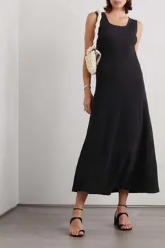 バイマレーネビルガー☆リブニット ミディ丈ワンピース XS ブラック