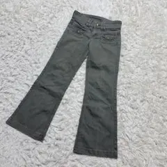 【c7322】SOMETHING デニム ジーンズ　フレア　グレー