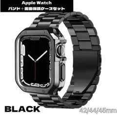 SALE Apple Watch バンドケース ブラック 42/44/45mm