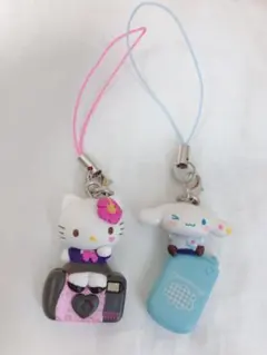 サンリオ 平成ギャルチャーム ハローキティ シナモロール 2点セット