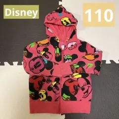 ディズニーリゾート パーカー ミニーちゃん ピンク 110cm 女の子