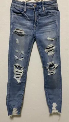 アメリカンイーグル　スーパーストレッチデニムパンツ　US4 regular