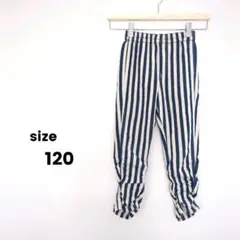 ストレッチデニムストライプ ウエストゴム パンツ 120cm