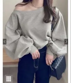 GRL オフショルダースウェットトップス[pm392]