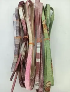 ナ10【21】◆佐賀錦帯締め 5本セット ◆多彩な色合い◆帯紐◆着物◆和装小物