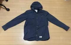 vans ネイビー フード付きシャツジャケット　Sサイズのサムネイル