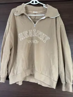 gu グラフィックスウェットハーフジッププルオーバー