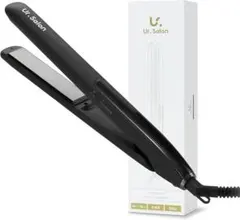 Ur.Salon マイナスイオン ストレートヘアアイロン 24mm ブラック