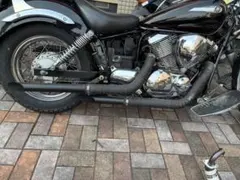 ドラッグスター250 マフラー　EASYRIDERS ドラッグスター250マフラーサウンド これぞアメリカン！ロングな