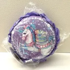 【新品】ECONECO 馬とケーキのイラストクッション