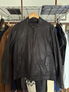 OLDGap ライダースジャケットL ブラック　ポリナイロン薄手