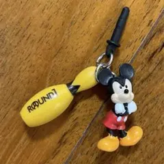 ディズニー ミッキー イヤホンジャック ラウンドワン 未使用
