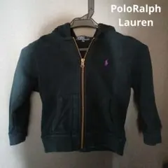 ポロラルフローレン　Polo　パーカー　トレーナー　フード　ブラック　刺繍　ロゴ