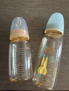 ChuChu スリムタイプ哺乳瓶 150ml/240ml 2本セット