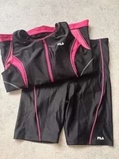 FILA セパレート水着 フィットネス ブラック ピンクのサムネイル