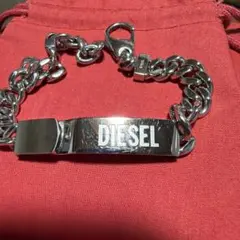 DIESEL ブレスレット シルバーカラー プレート
