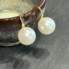⭐️あこや真珠のピアス 14kgf 個性的 バロック6 mm - メルカリ