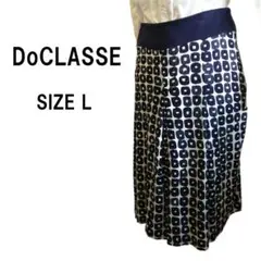 【DoCLASSE】ドゥクラッセ ドット柄スカート 【大きめサイズ】のサムネイル