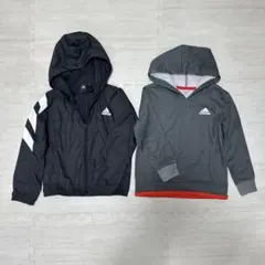 アディダス　キッズ　パーカー　ジャンバー　上着　セット　110cm