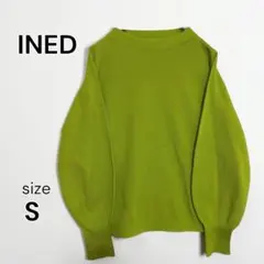 【INED】イネド グリーン 長袖 カットソー 9号 訳ありのサムネイル