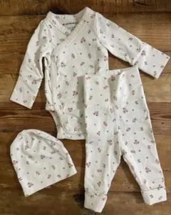 ロンパース・カバーオールセット（花柄）