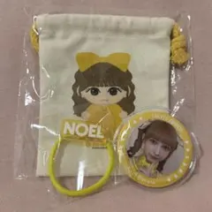 早瀬ノエル　ミニ巾着　ヘアゴム　缶バッチ